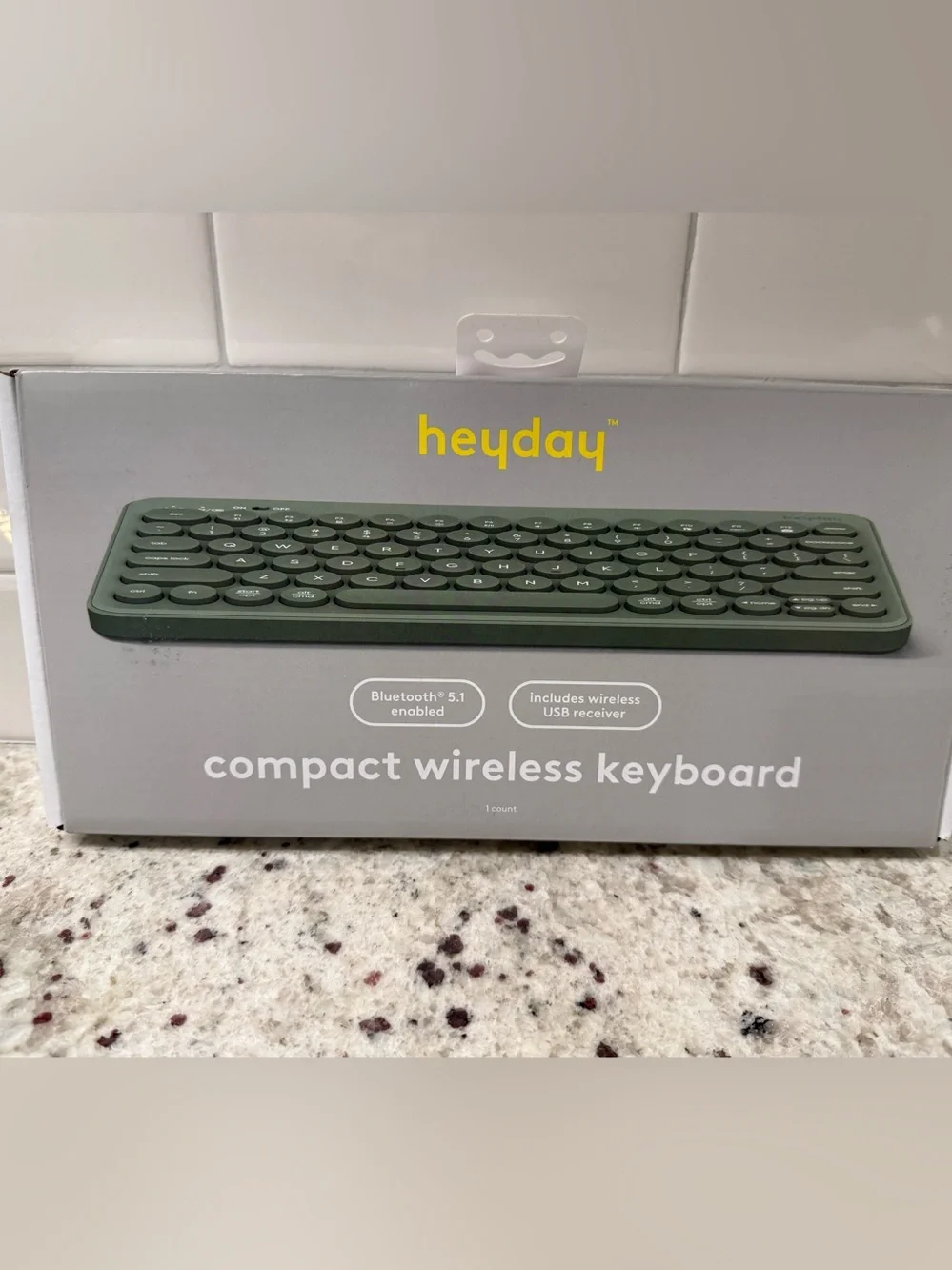 heyday Circle Key Compact Wireless Keyboard in Jade Green- USB-A NWT